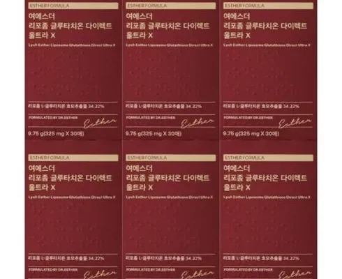 쿠팡랭킹 여에스더 리포좀 글루타치온 다이렉트 울트라X 6박스 상품리뷰